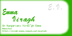 emma viragh business card
